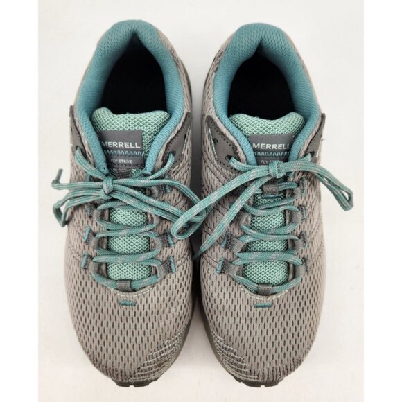 Merrell Fly Strick J067238W Woman's Size 6 W Teal Gray Running Sneaker Shoes - Picture 3 of 13